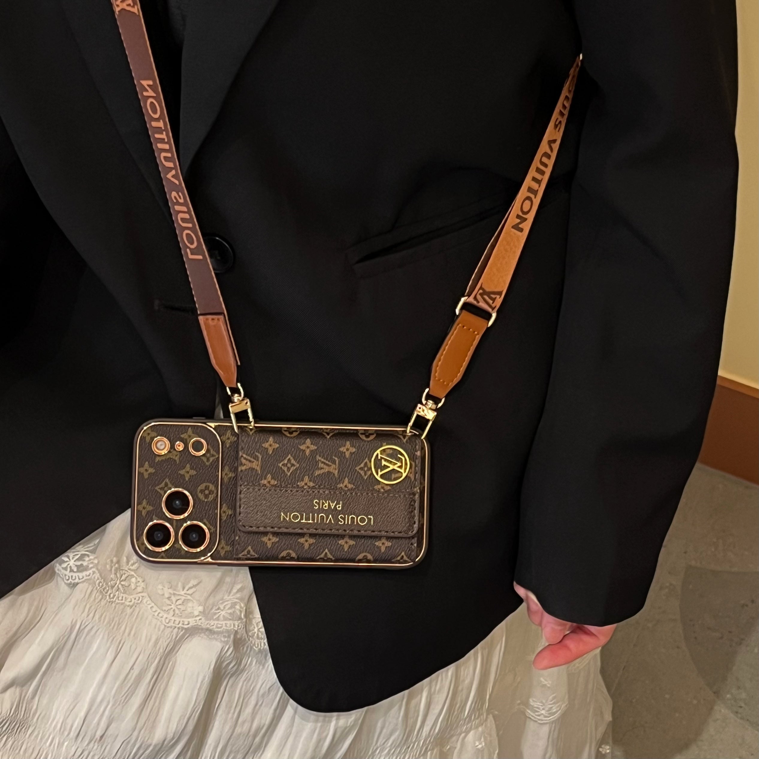 🎒📱 Stylish Phone Crossbody Case with Card Pocket & Adjustable Strap