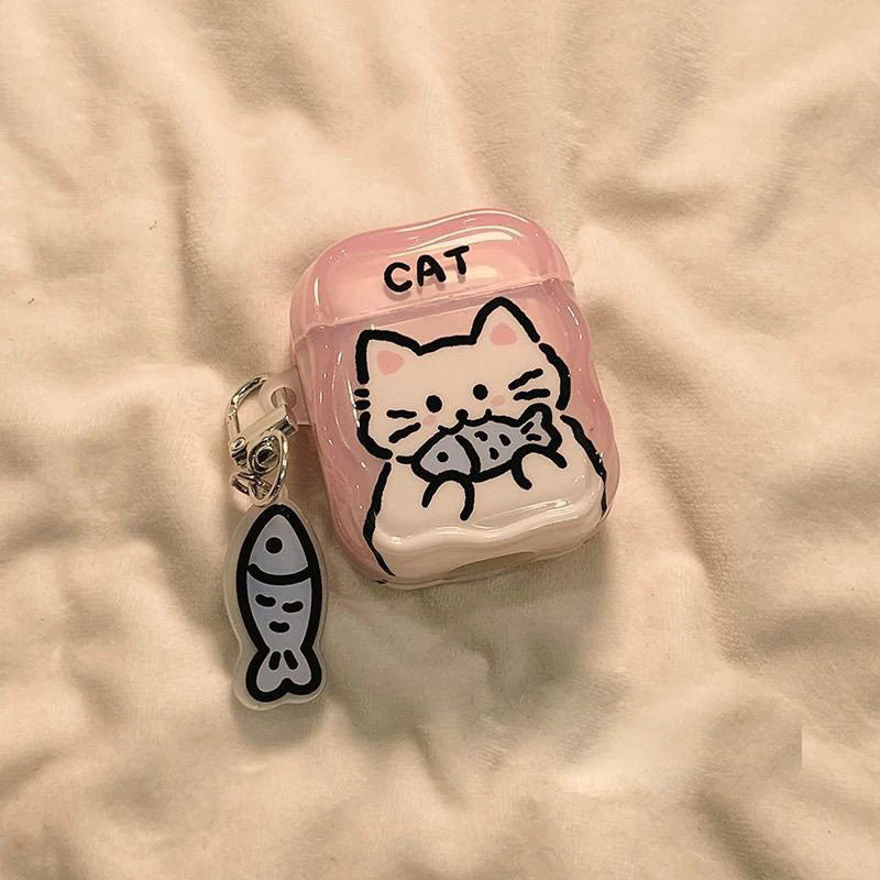 Cute Pet Graffiti Series AirPods Case (Cat Style & Dog Style)